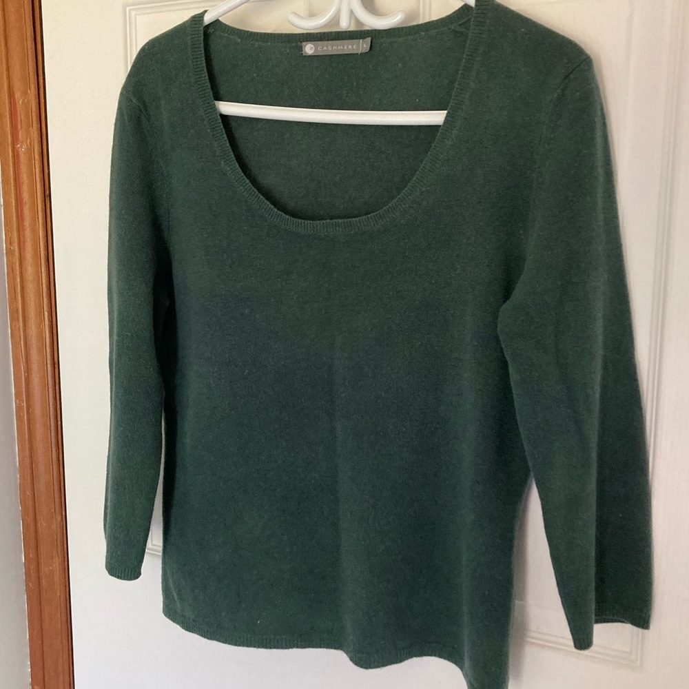 In Cashmere Green Sweater